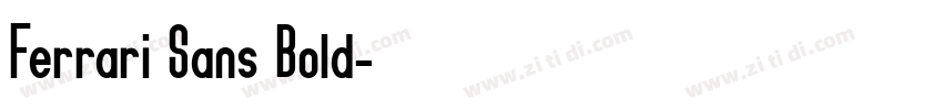 Ferrari Sans Bold字体转换